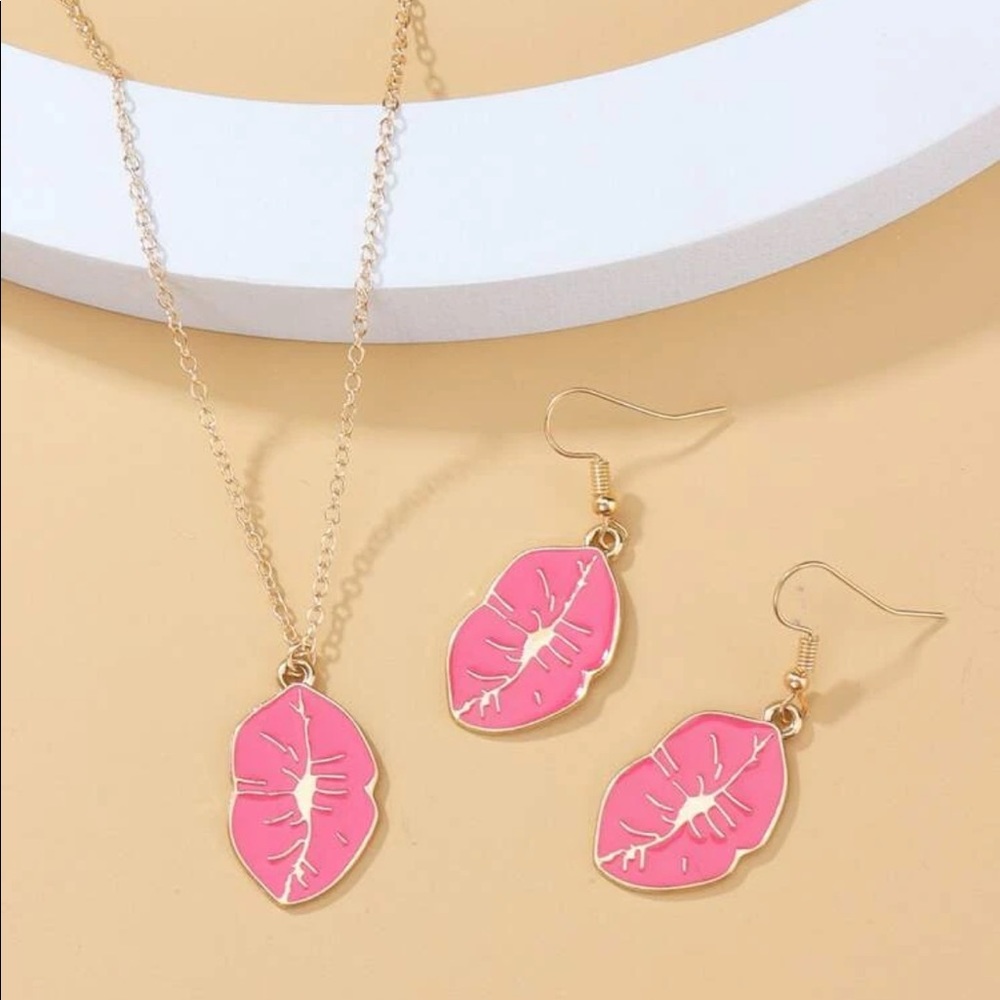 Pink earrings
